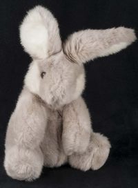 Gund Bunny Rabbit Gray Plush Stuffed Animal Lovey Vtg 1986